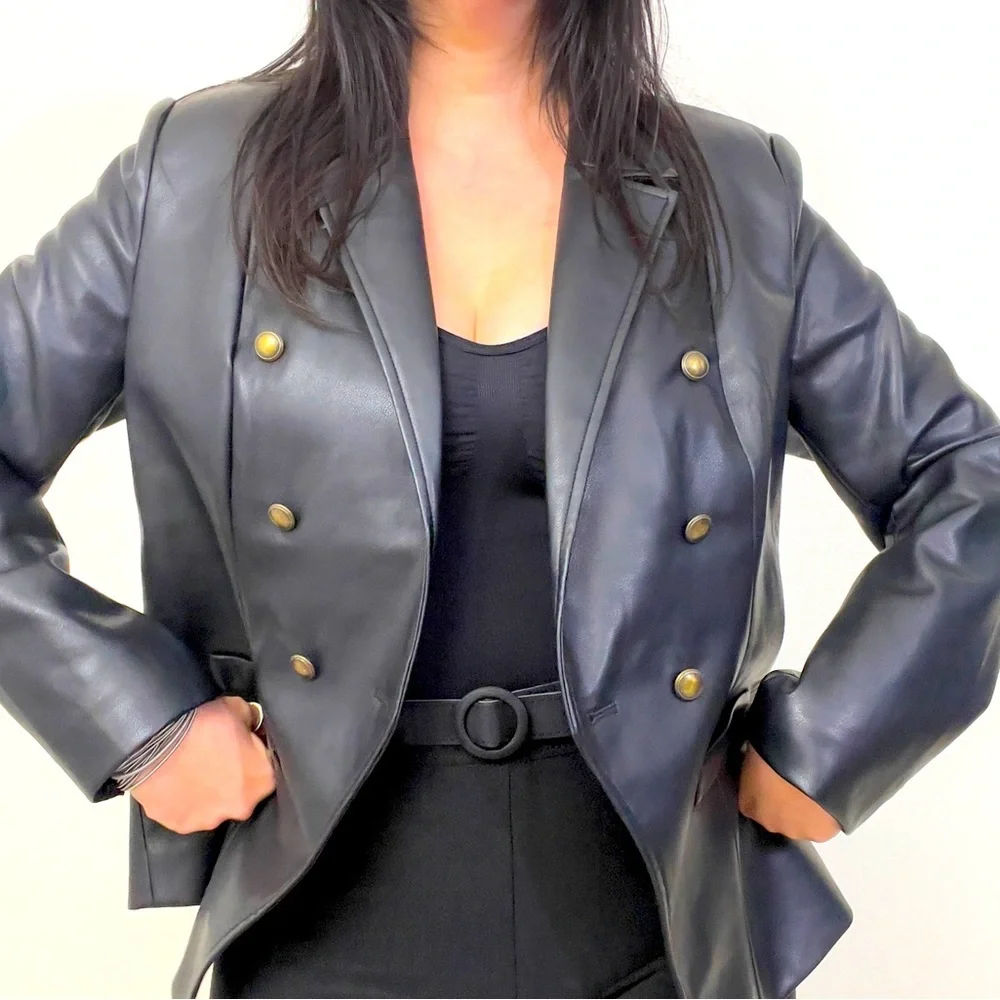 Amarillis Faux Leather Jacket